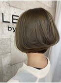 オリーブブラウンなボブ