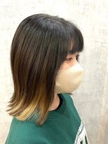 テトテ 三宮店(Tetote)&nbsp;／ヘルシースタイル／外ハネスタイル／ベージュインナーカラー／