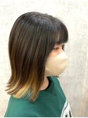 /ヘルシースタイル/外ハネスタイル/ベージュインナーカラー/