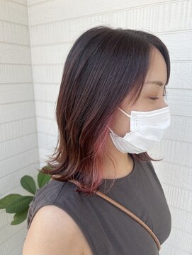 メリア(meria) イヤリングカラー/インナーカラー/ピンク