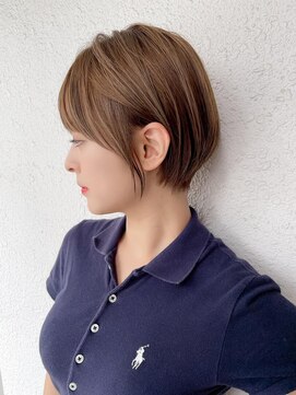 ロンドソレイユ 池袋(Lond soleil) ブリーチなし★髪質改善地毛風グレージュ×ショート[池袋]