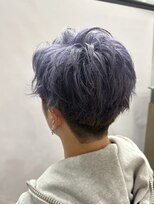 ヘア イノウエ HAIR INOUE グレーパープル マッシュ