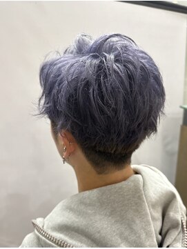 ヘア イノウエ HAIR INOUE グレーパープル マッシュ