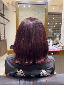 ラ メール ヘア デザイン(La mer HAIR DESIGN) 艶髪レッドパープル