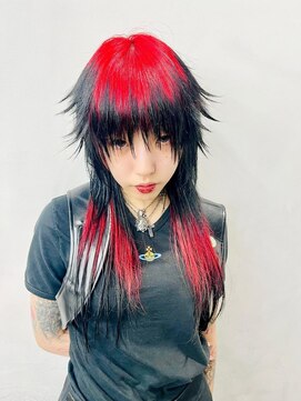 レコ 渋谷(LECO) シャギーウルフレッド×ブラック