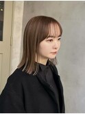 マッシュパーマ/ハイトーンカラー/前髪パーマ/アースカラー