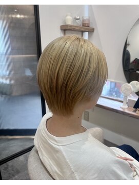 シア 春日部店(SHEER) ブロンド×丸みショート/SHEER春日部店