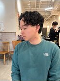 メンズパーマダブルカラーインナーカラーケアブリーチ