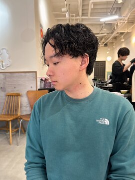 ラック 津田沼(LUCK) メンズパーマダブルカラーインナーカラーケアブリーチ