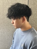 ニアウ 太田店(Niau)&nbsp;刈り上げフェードマッシュシャドウパーマ波巻きパーマ質感重視