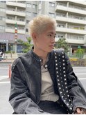 メンズカットメンズショートスパイキーショートブリーチ抜きっぱ