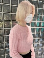 ペレ アネックス 大阪梅田茶屋町店(PELE ANNEX)&nbsp;ミディアムヘア/デザインカラー/フェイスフレーミング/梅田