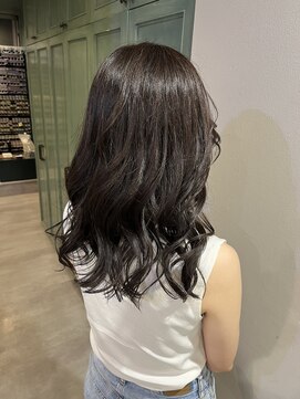 ヘアサロン ナノ(hair salon nano) ミディアムヘア/マットアッシュ/イルミナカラー/前髪長め