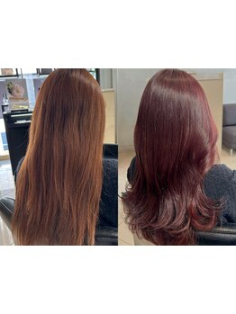 本格的な髪質改善で憧れのうるツヤ髪へ♪イメチェン・艶カラーもお任せ！あなたのなりたいを叶えます◎