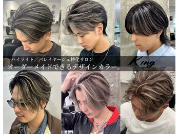 Men’s salon K!ng 心斎橋店 メンズ/パーマ/眉毛/ブリーチ