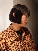 モード感のあるレイヤーボブ