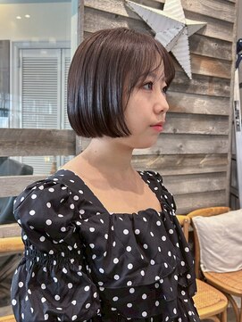 ルチア ヘア ステラ 京都店(Lucia hair stella) タッセルボブ/ハッシュボブ/ココアベージュ学割U24/京都/河原町