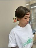 お祭りヘアセット