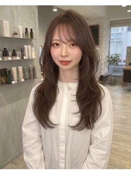 モアナ バイ ヘッドライト 上田店(Moana by HEADLIGHT) Moana上田韓国レイヤー＃くびれヘア＃ベージュブラウン