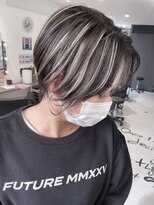 キング 京橋店(K!ng)&nbsp;レイヤーカットブリーチなしダブルカラーハッシュカット韓国
