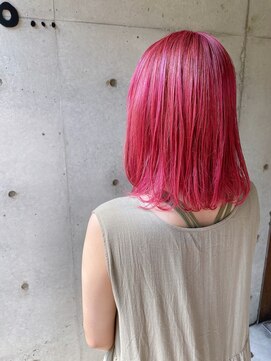 ヘア ラボ ニコ 藤沢店(hair Labo nico...) ピンク　nico中川