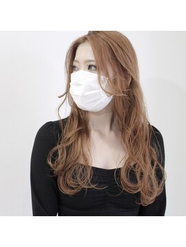 デコヘアーフラッペ(DECO HAIR frappe) ダブルカラー　オレンジカラー　オレンジベージュ