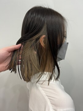 エニー 四条大宮(aNy) 【トレンドデザインカラー】グレージュ×ミルクティーベージュ