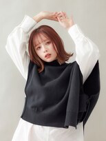 ラフィス ヘアー ペポ 北谷店(La fith hair pepo) 【La fith】ぱっつんボブ×艶ピンクブラウン