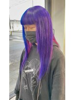 ノア(noa.)&nbsp;The派手髪ブルー×バイオレット×ピンク