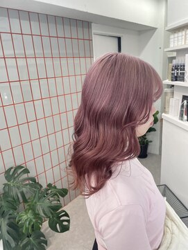 ペレ 渋谷(PELE) 前髪/マチルダボブ/ピンクベージュ/インナーグレージュ/渋谷