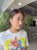 フラッグヘア 新宮店(Flag HAIR)&nbsp;艶髪質改善ケアブリーチ韓国風酸性ストレート顔まわり前髪大人