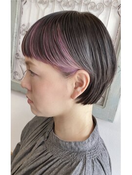 アコット(HAIR SALON ACOT) 耳掛けショート/前髪短め/インナーカラー
