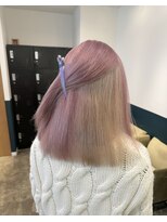 ヘアーブレイス(hair brace) ホワイトピンク×ホワイトベージュstylist聖斗