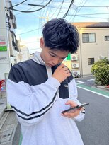 アイズ 海老名(AIZU)&nbsp;スパイキーショート アップバング 理容室 眉毛 メンズカット