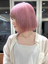 ガーデンヨコハマ(GARDEN YOKOHAMA) ハイトーンホワイトピンクベージュミニボブイメチェン前髪インナ