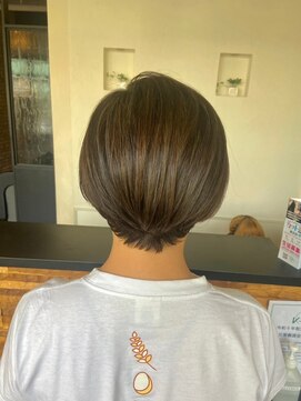 ヴァン カウンシル 王子(VAN COUNCIL) 大人の艶髪ショートボブ 秋の美肌カラー診断でに合わせカラー#2