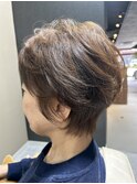 明るめ白髪ぼかしカラー