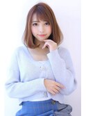内巻きミディアム ナチュラルブラウン