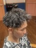 カット＋メッシュ＋パーマ