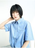 ショートボブ/小顔/ニュアンスパーマ/ブルージュ[原宿]