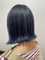 キュア 二俣川店(cure) ワンレン×ブルーグラデーション