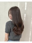 ロングレイヤー/グレージュ/ロング/リバース巻き/艶髪/髪質改善