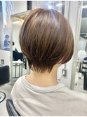 ショートボブ 丸みショート ショートヘア 福岡ショート