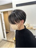 メンズ マッシュヘアハイライトカラー◎アッシュカラー