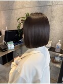 前下がりボブ/切りっぱなしボブ