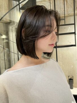 サイン 表参道(SIGN) 韓国ヘアグレージュカラーブリーチ無し髪質改善イヤリングカラー