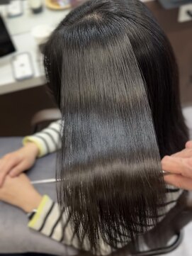 コビーバイジーナ 梅田茶屋町(Coby by Zina) 手で乾かしただけ＊縮毛矯正＊【Coby by Zina】