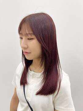 ビーヒアナウ N゜03 金沢駅西店(BE HERE NOW) ローズレッド/水素ケアカラー