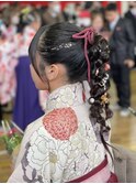 ダブルポニーテールアップ