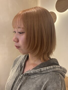 ラヴィズム 名駅店(LUVISM) ダブルカラー/ベージュ/ボブ/ミディアム/レイヤー/艶カラー